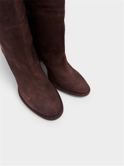 Damen-Lederstiefel IL LACCIO | 2461CAMOSCIOT.MORO